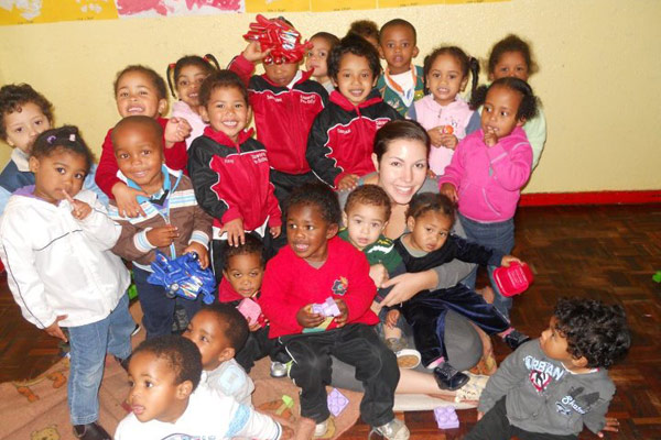 Volunteering children in South Africa