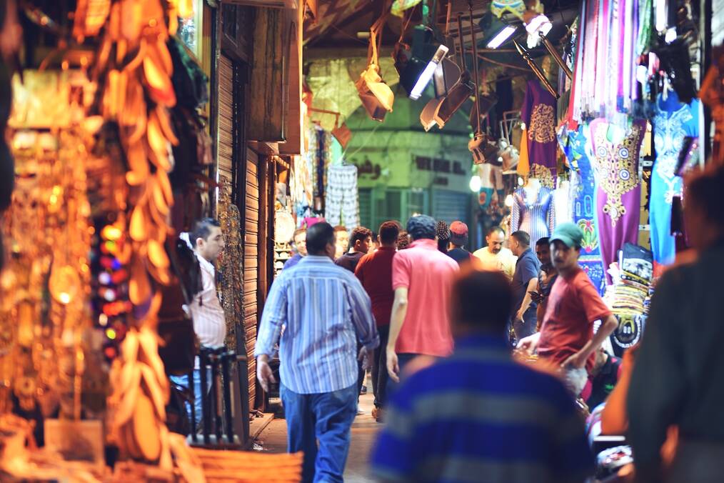 Gap Year in Egypt: Market in Cairo