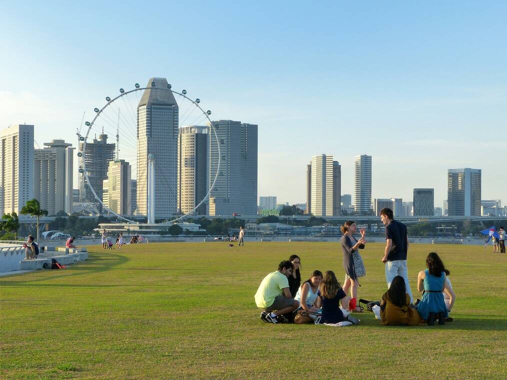 Gap Year in Singapore: Group of Young People