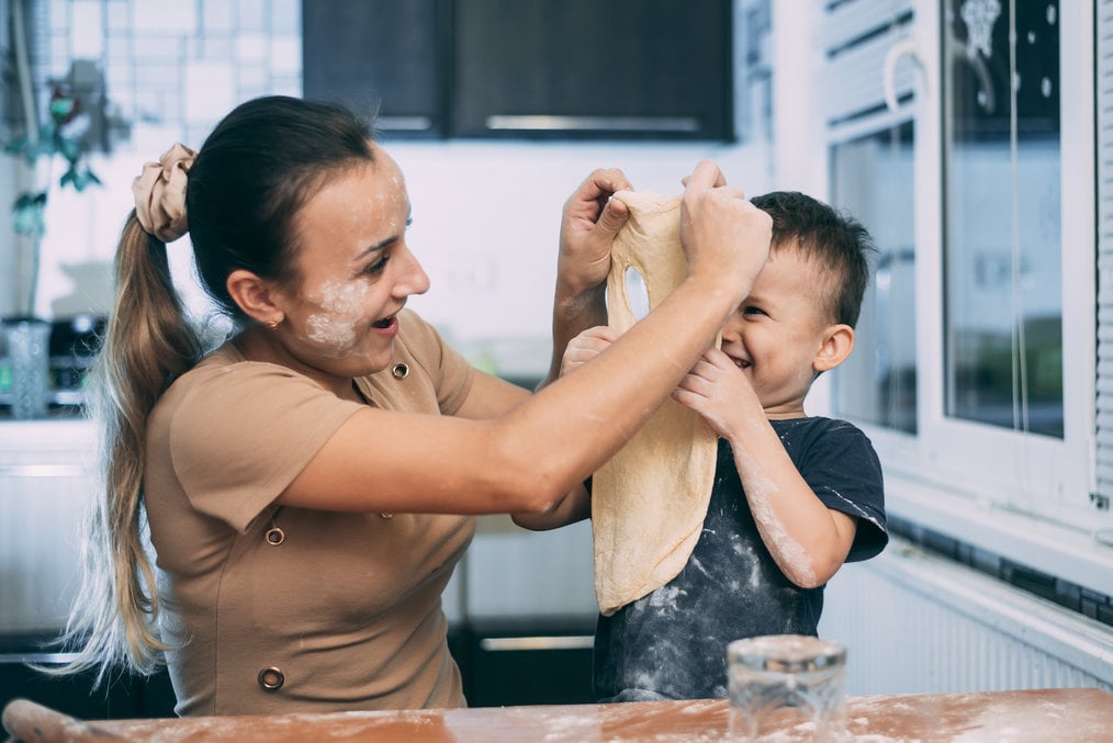 Au Pair in Switzerland - Woman Playing with Child