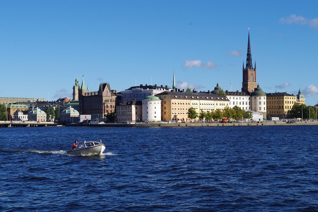 Study in Sweden in English - Boat in Stockholm