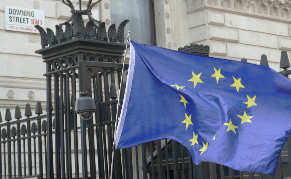EU Flag Downing St Unsplash