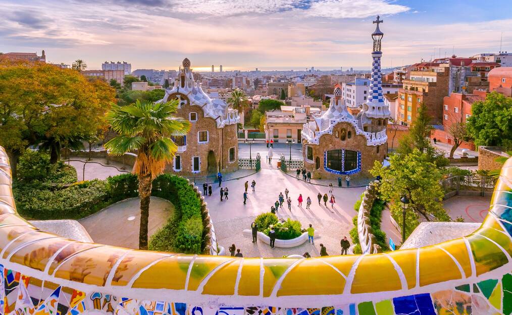 Gaudí Park in Barcelona, Spain.