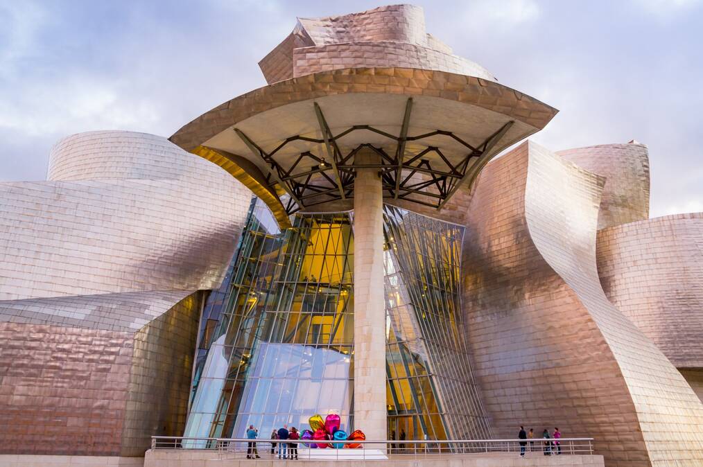 The Guggenheim Museum in Bilbao, Spain.