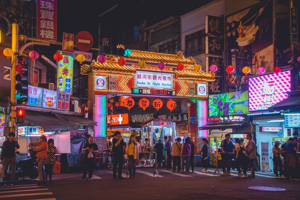 Taipei, Taiwan Neon lights in Taiwan