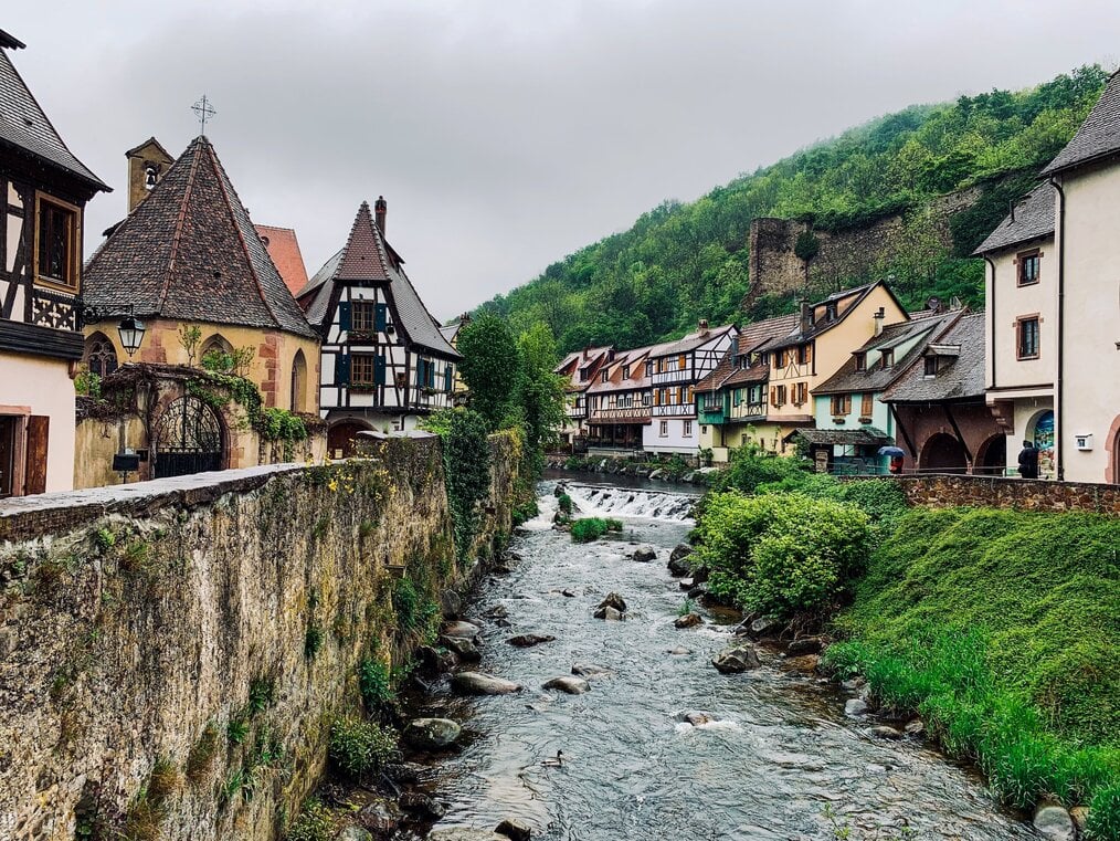 A river in Kaysersberg, France.