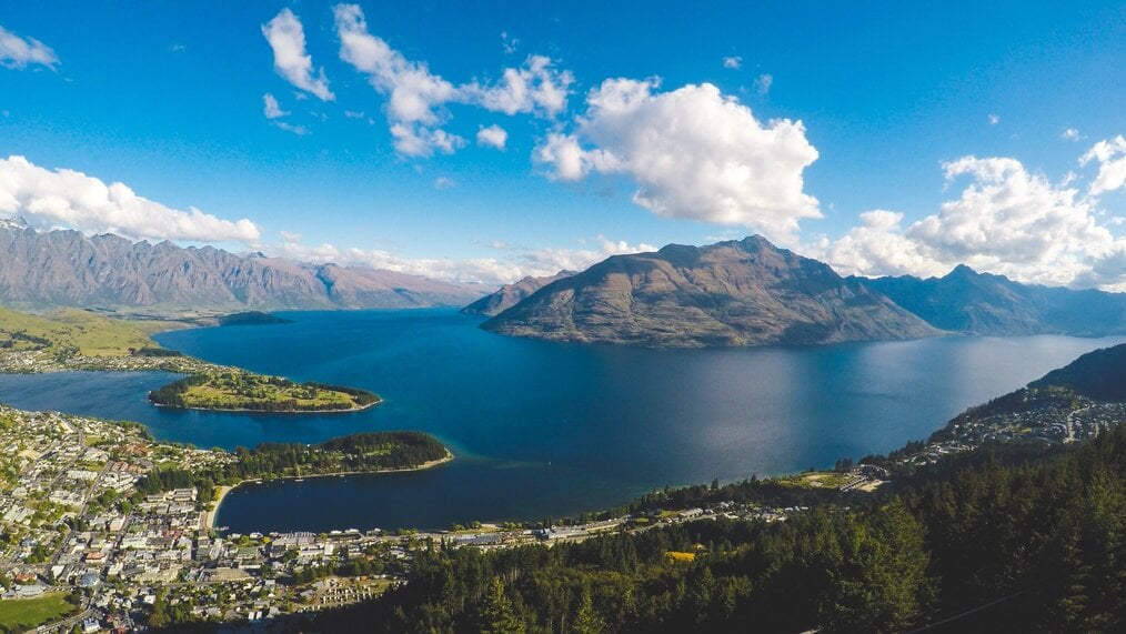 Queenstown Hill in New Zealand.