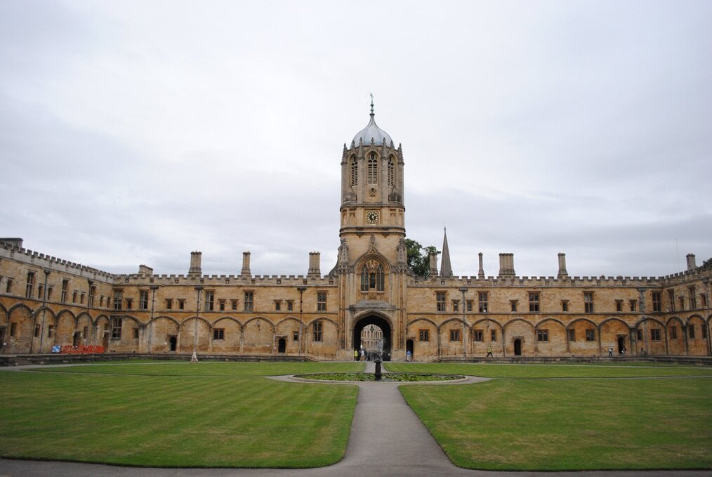 A building on the Oxford University campus in England.