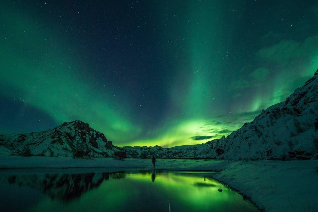 The Northern Lights in Iceland.