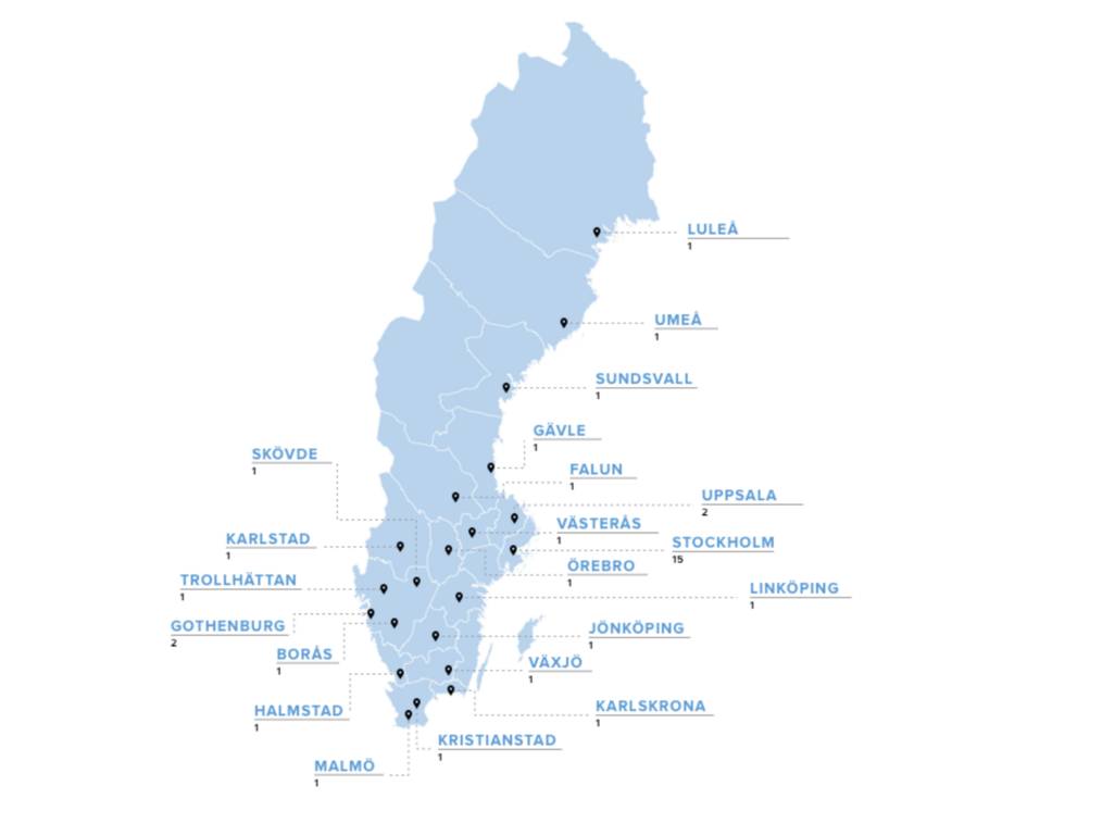 Sweden map