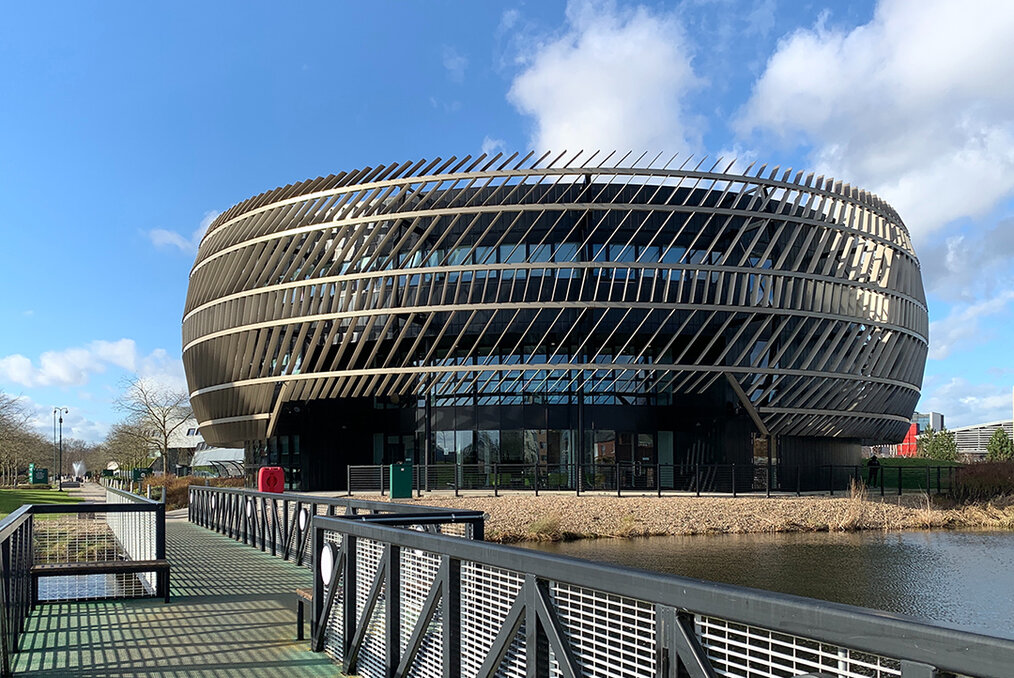 View of a round building in Nottingham