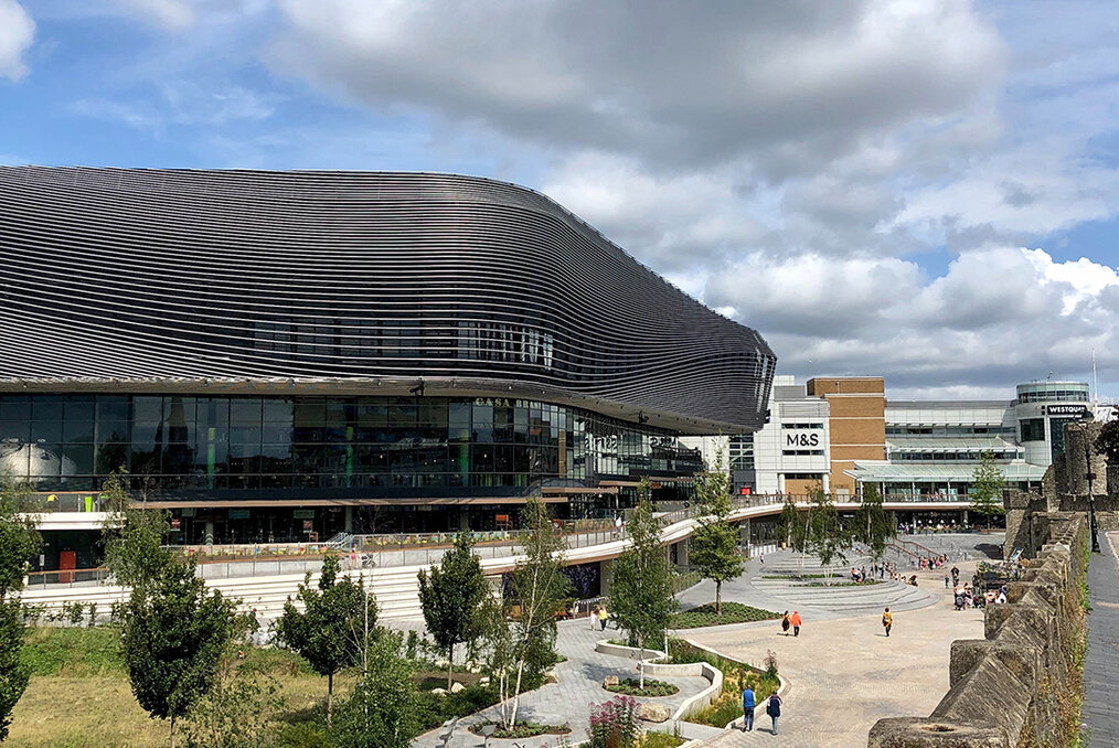 A photo overlooking a round building in Southampton