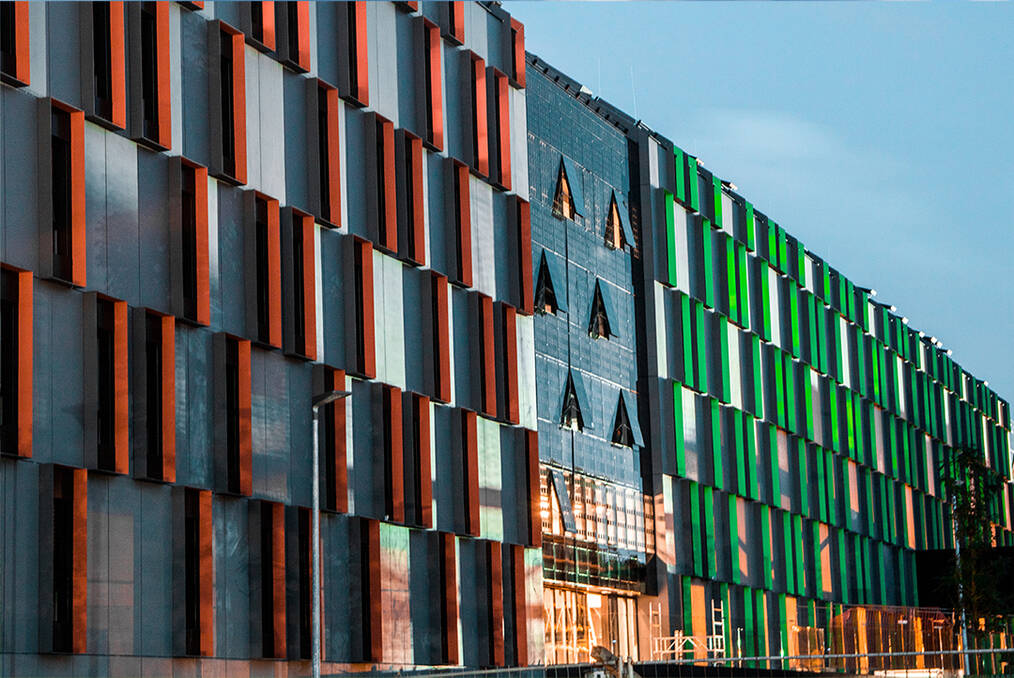 A multicolored building in Croatia