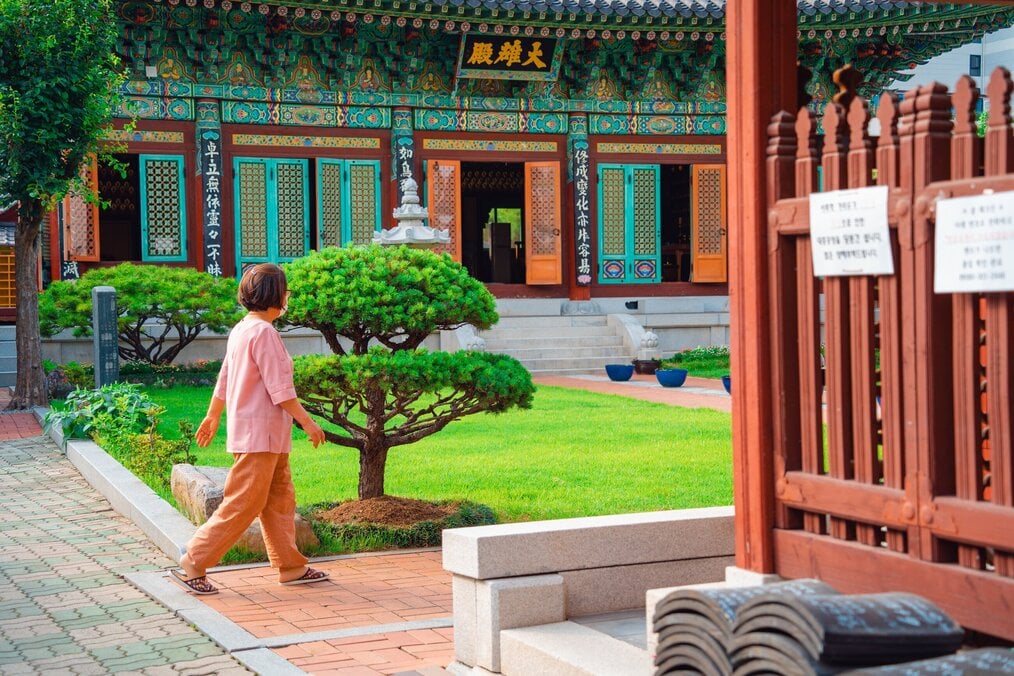 Photo by Fhriestley Penaflor A temple in Gwangju, Korea.