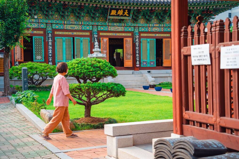 A temple in Gwangju, Korea.
