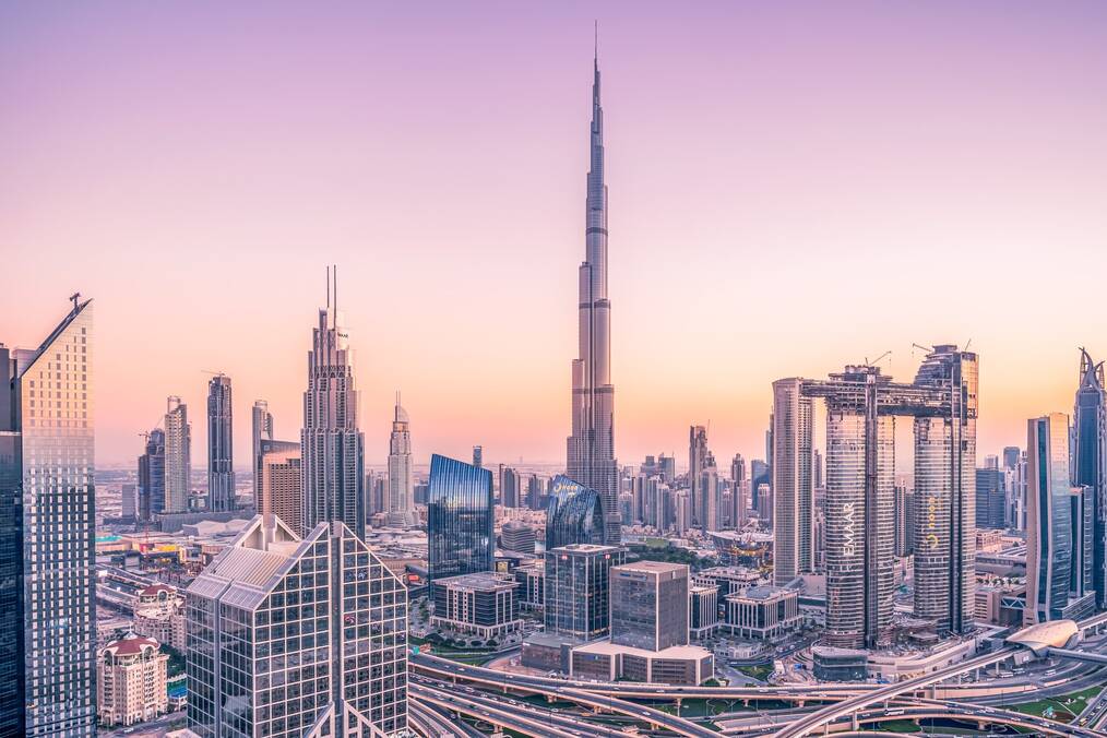 A city landscape of Dubai