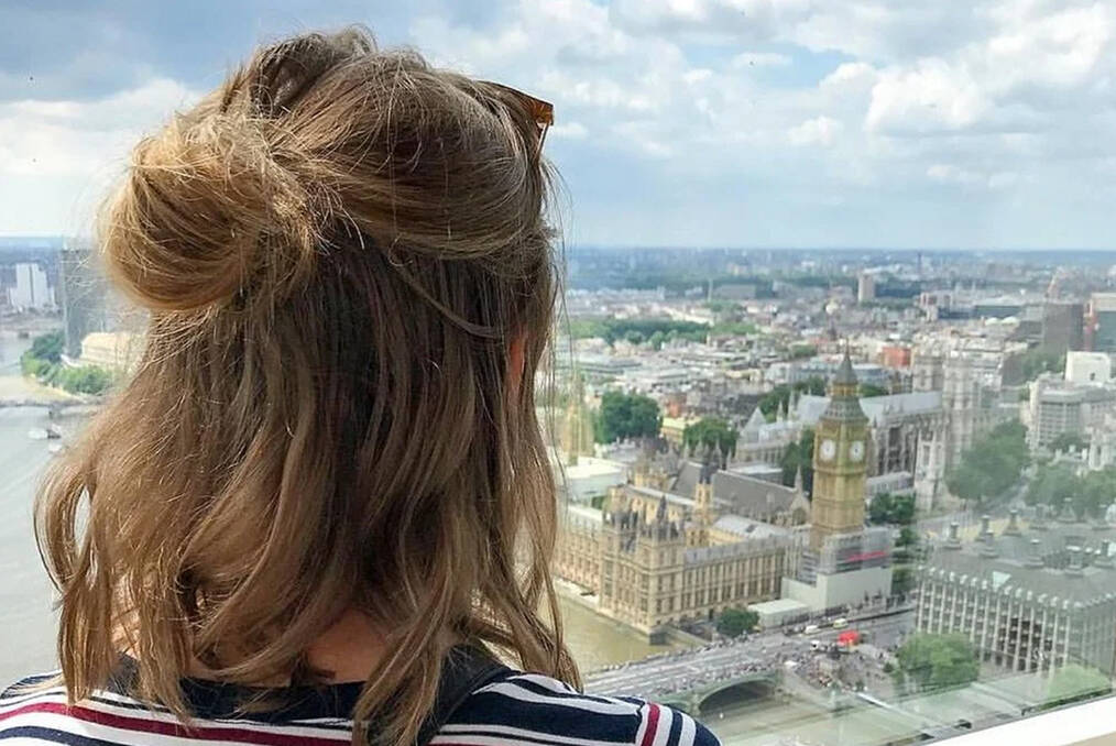 a person overlooking London