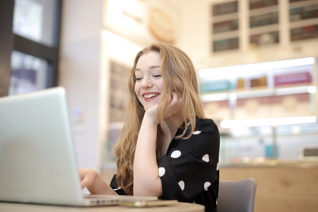 Person using laptop