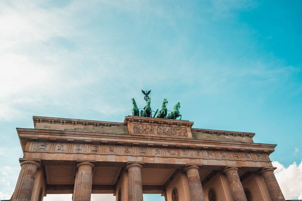The  Brandenburg Gate in Berlin