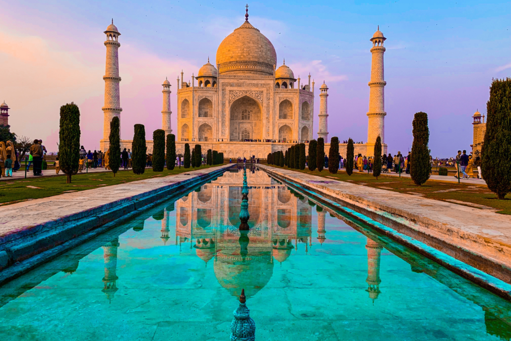 Taj Mahal at sunset