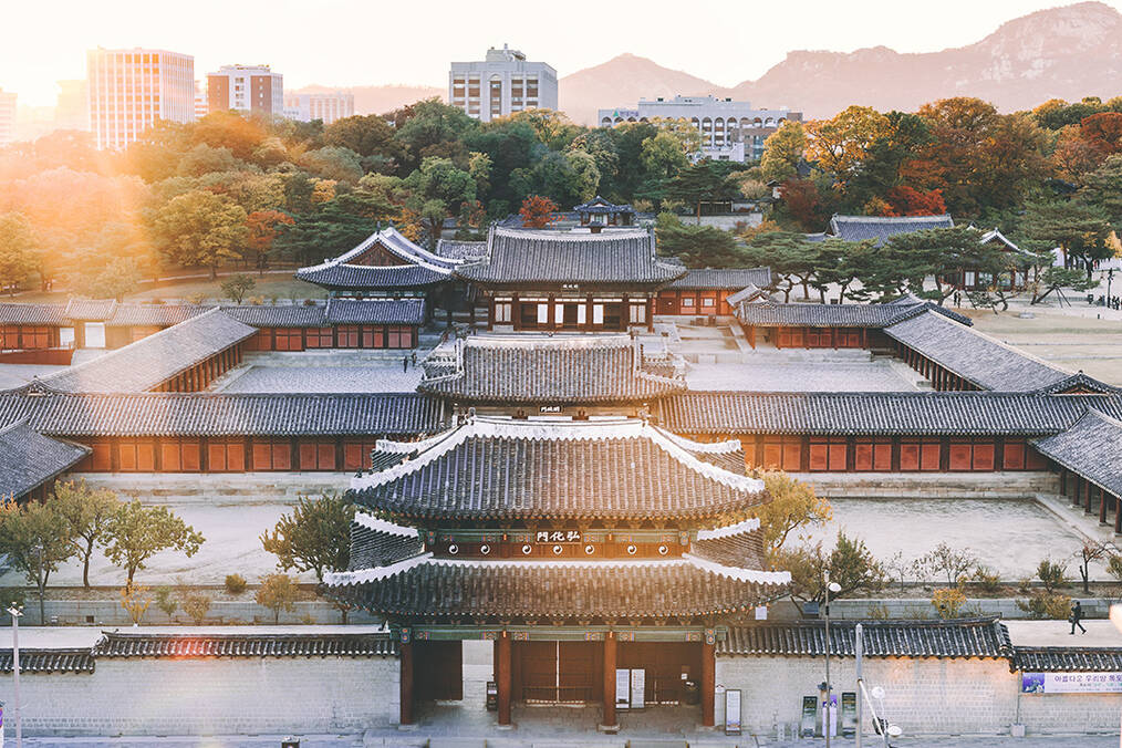 A historic temple in Korea
