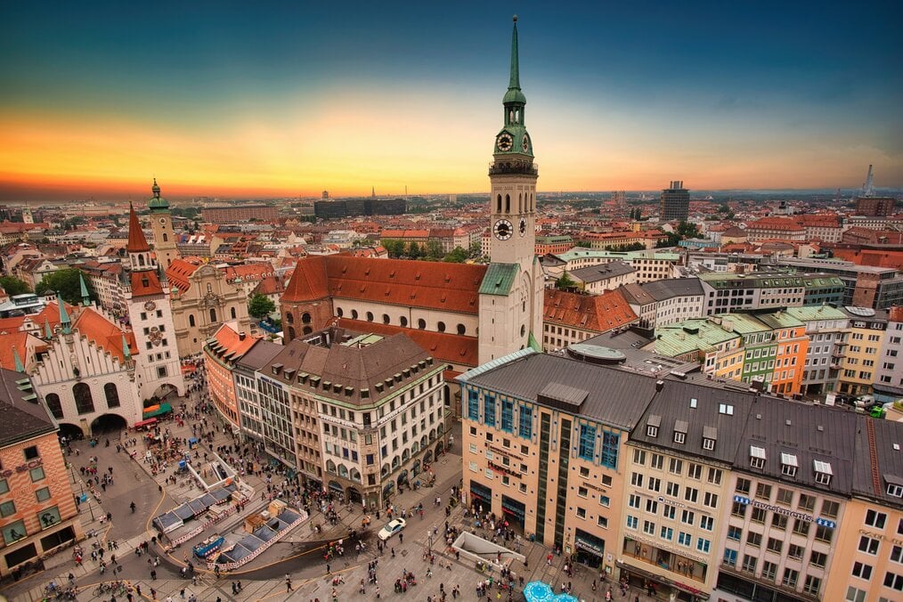 Photo by ian kelsall on Unsplash A drone view of Munich.