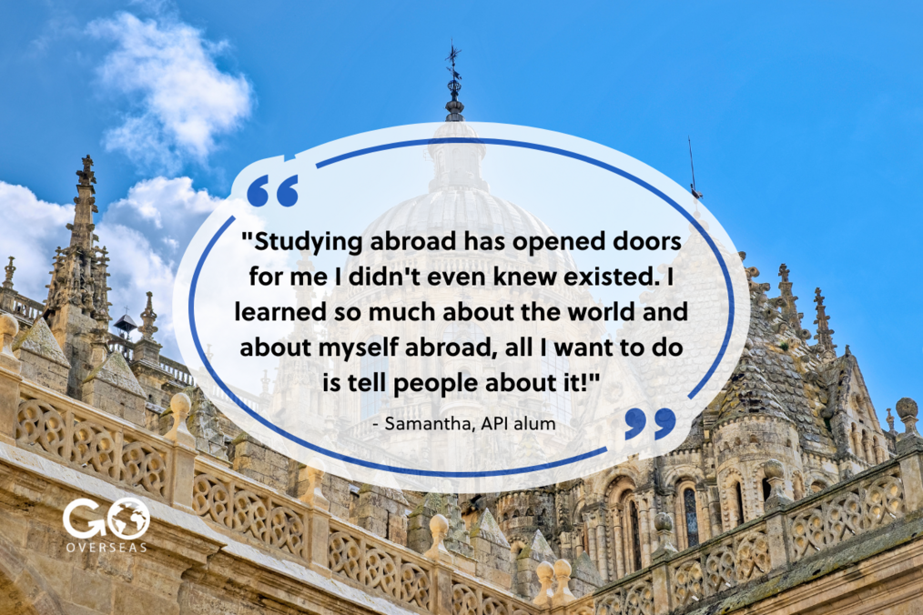 Image of Salamanca with text overlay