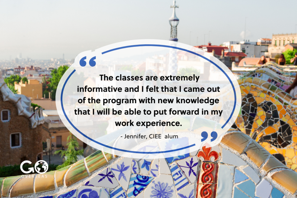 Image of Barcelona with text overlay