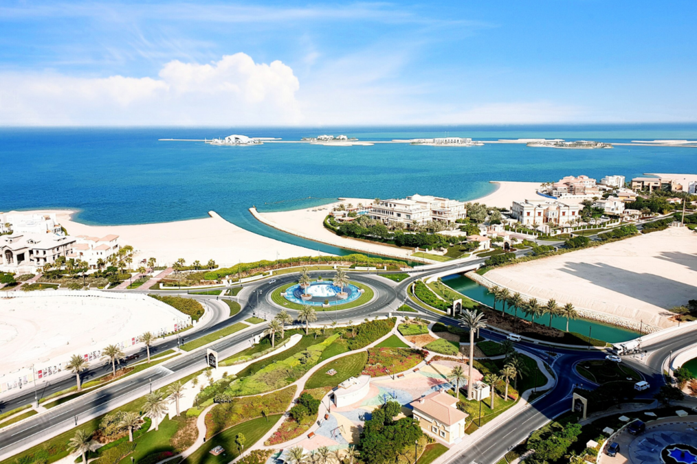Coastal streets in Qatar