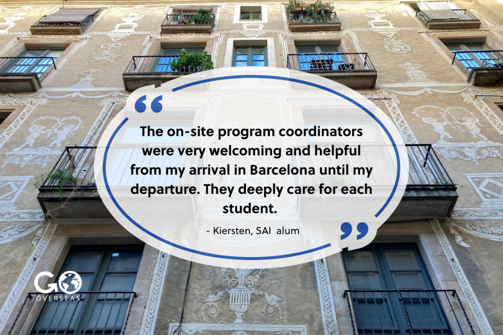 Image of Barcelona with text overlay