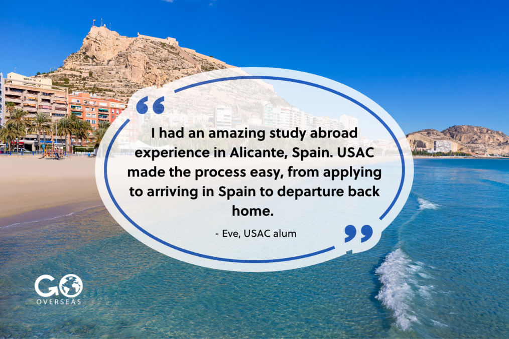 Image of Alicante with text overlay