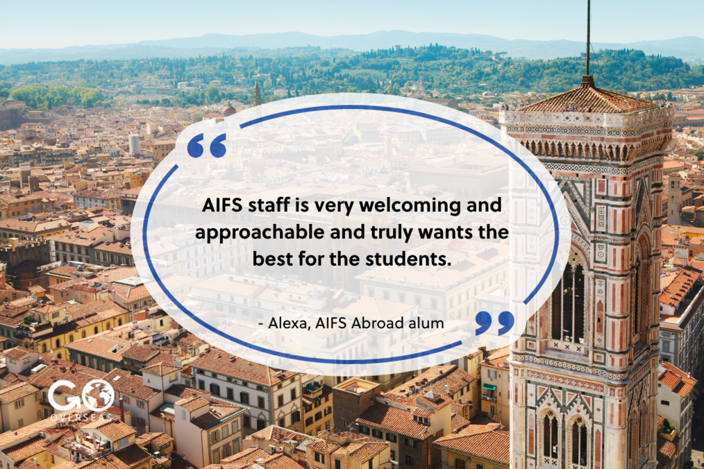 People studying abroad in Italy