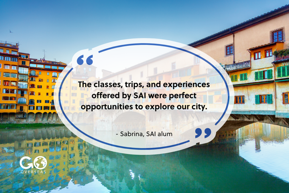 SAI Study Abroad quote graphic