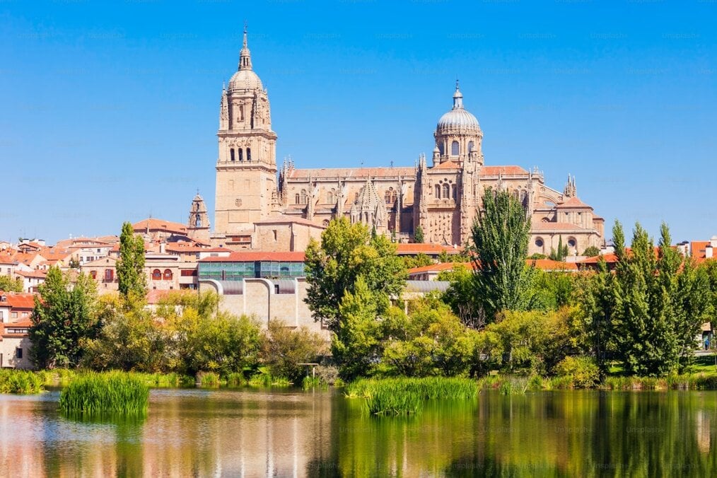 Cathedral in Salamanca, Spain A cathedral in Salamanca, Spain