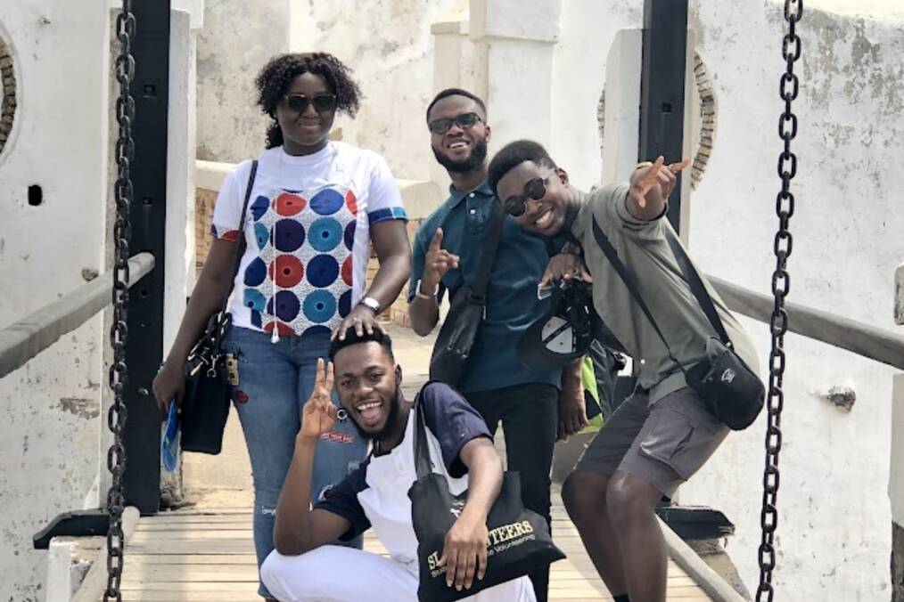 A group of medical interns posing for the camera 