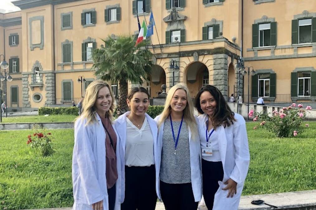 A group of science interns 