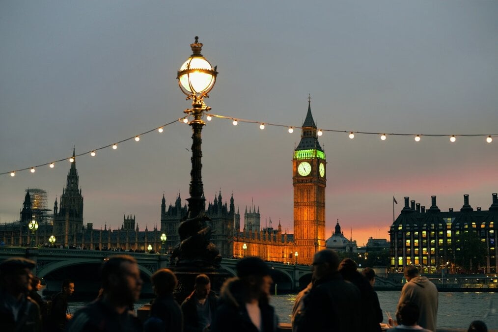 Big Ben Big Ben lit up in London, England