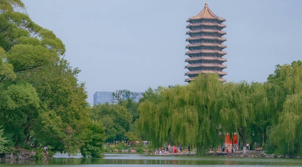 A lake on the Peking University campus.