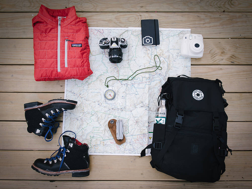 Packing items for traveling