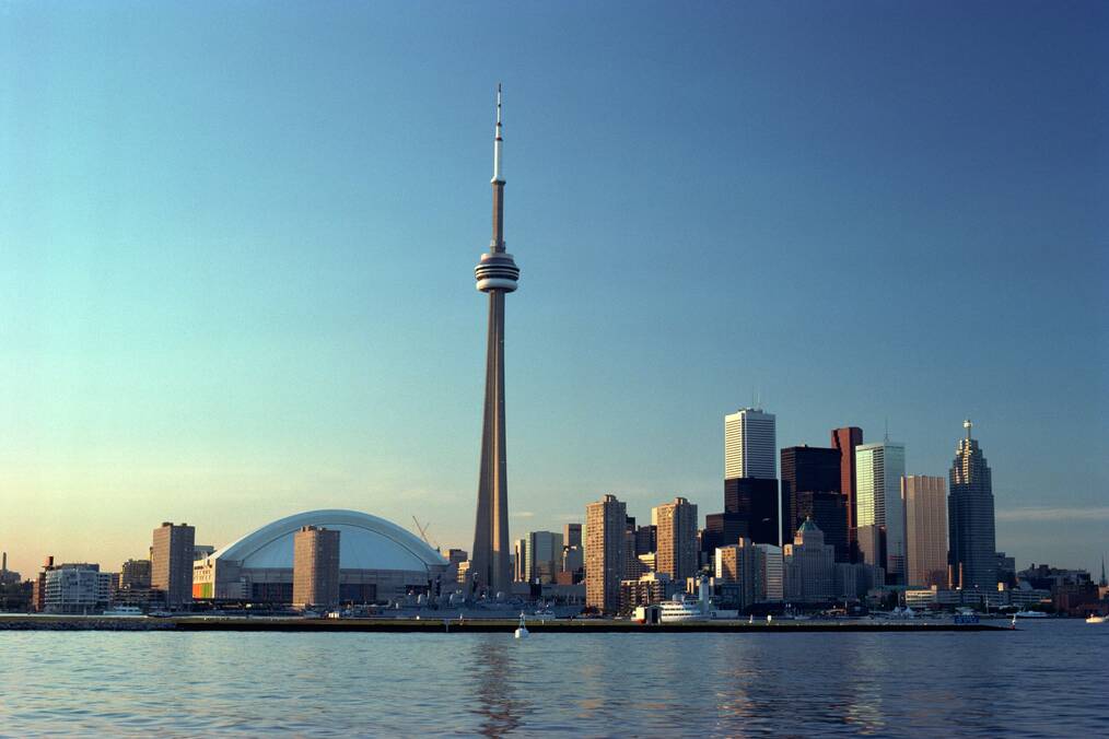 Toronto skyline on a sunny day