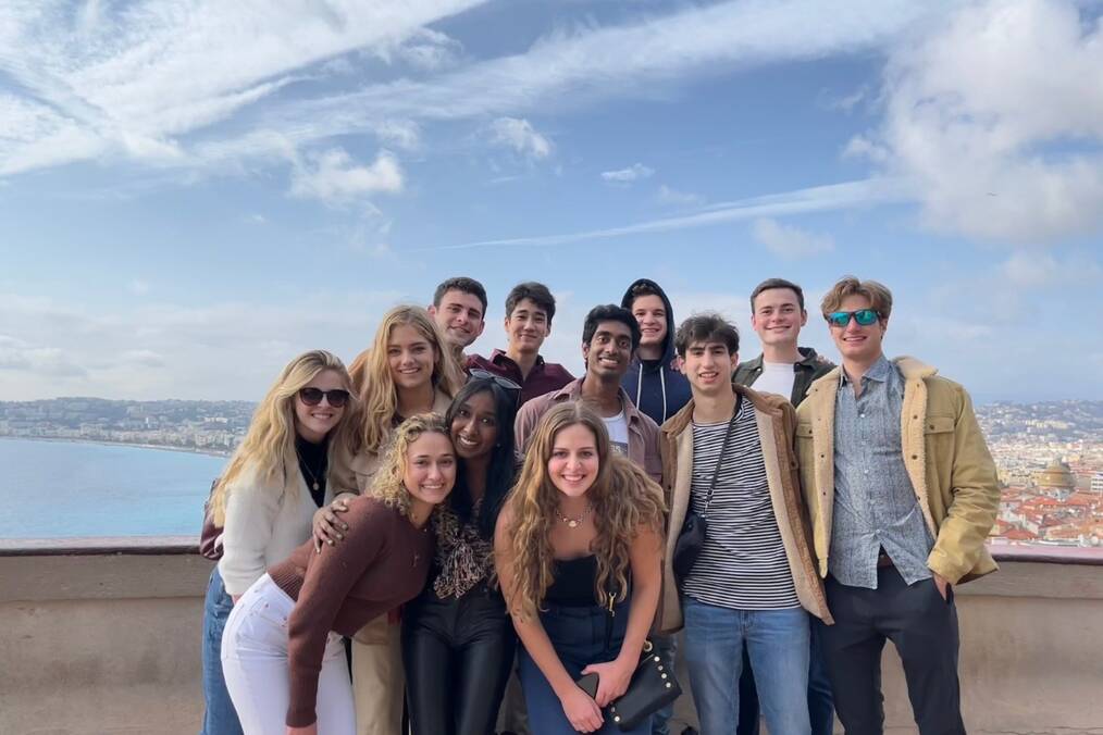 A group of friends in Madrid