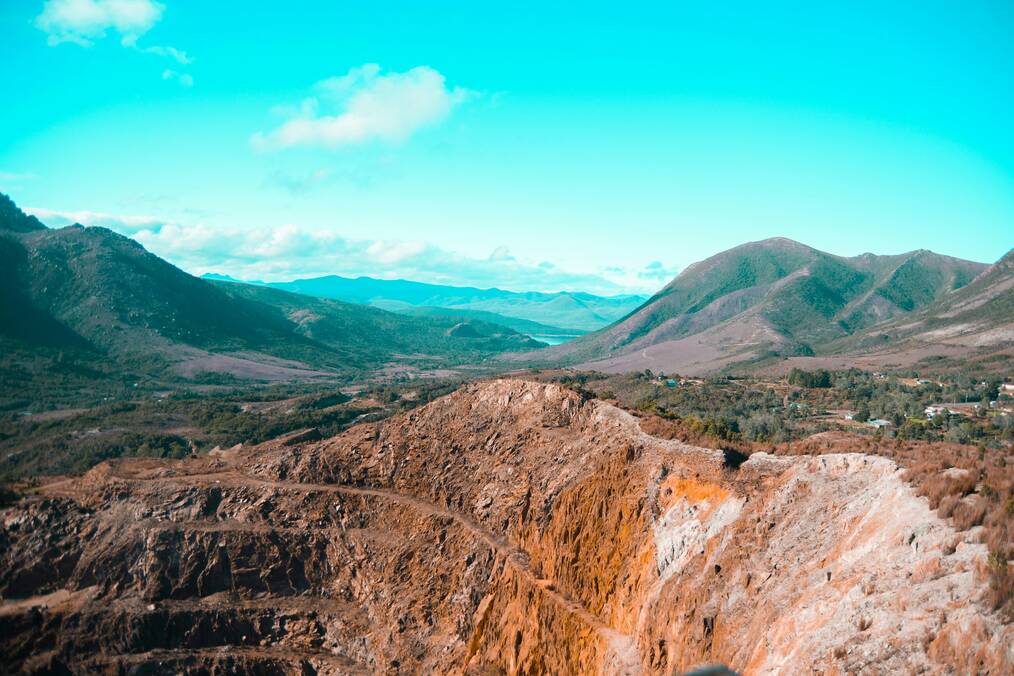 Mining sites in rural Australia 