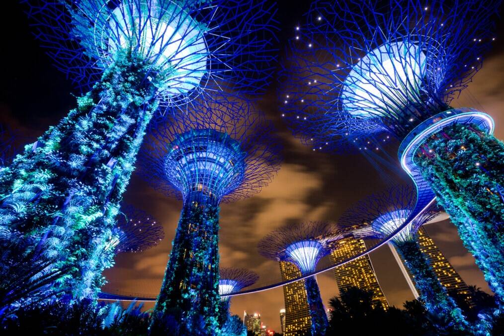Shining garden in Singapore 