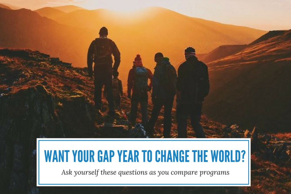 Questions to Ask Yourself as You Compare Gap Year Programs