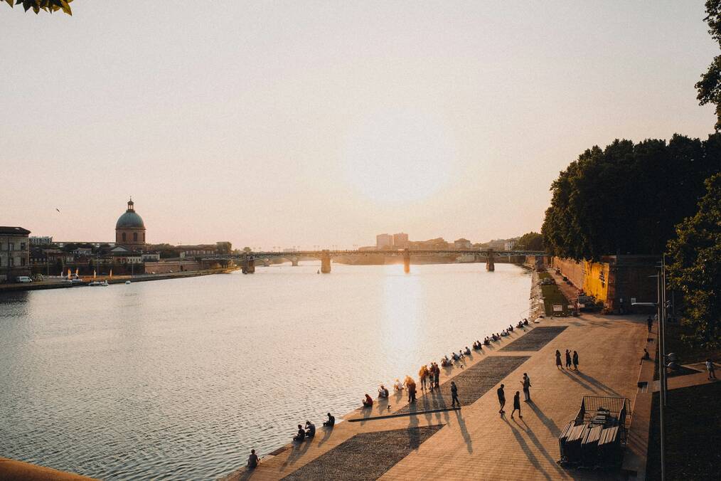 River view during sunset
