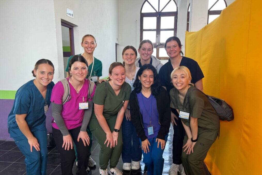 A group of medical workers smiling