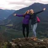 Dutch students visit Rattlesnake Ledge in Washington State.