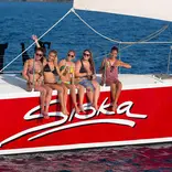 group on sailboat