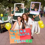 Human Rights volunteers in a campaign against human trafficking
