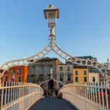 Ha'penny Bridge in Dublin Ireland